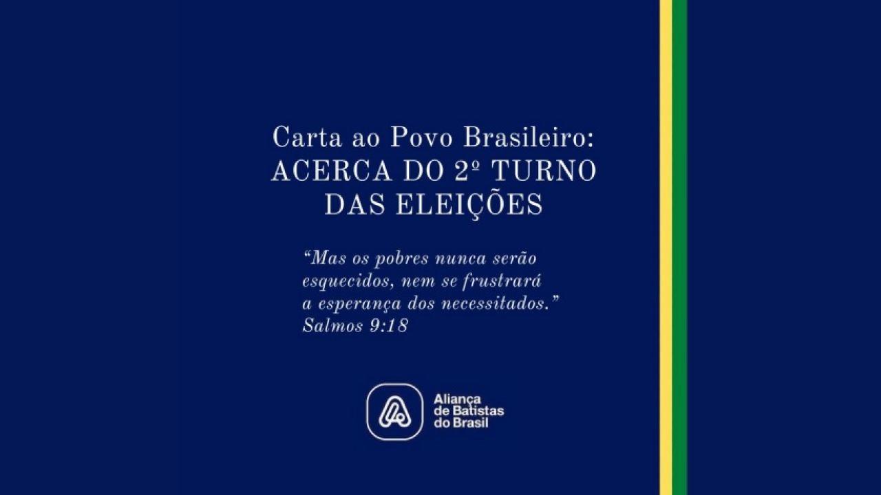Em nota, Aliança de Batistas do Brasil pede voto em Lula